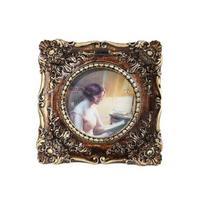 Vintage Picture Frame,Mini Antique Ornate Photo Frame for Tabletop Wall Display,Old Fashioned Photo Gallery Art Decors 1