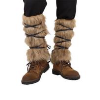 Medieval Leather Leg Gaiters Medieval Furry Leg Warmer Adjustable Leg Guard Mercenary Leg Guard LARP Costume Accessories 1 ruda