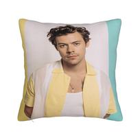 Singer H-Harrys S-Styles Pillow Cover  Soft Cushion Cover Morden Pillow Case For Office Car Home Decor 12x12Inch