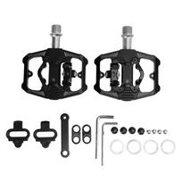 Dual Function Bicycle Pedal Flat Clipless Cleats 3 Sealed Bearings MTB Bike Pedal for SPD juoda