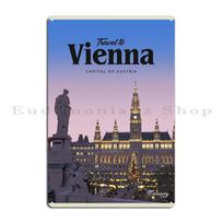 Visit Vienna Austria Metal Plaque Party Customize Garage Wall Plaque Wall Decor Tin Sign Poster 20x30cm