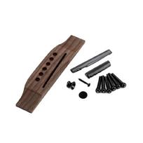 Rosewood Saddles Through Guitar Bridge Acoustic Guitar Wood Rosewood Bridge Pin Saddles Nut Guitar Replacement Part 1