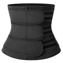 Mens Waist Trainer Corset Slimming Belt Workout Fat Burner Sauna Sweat Girdle Fitness Body Shaper Weight Loss Fajas S juoda