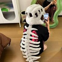 Netoksiškas 3D realistiškas dinozauro skeleto kostiumų rinkinys Juokinga galvos apdangalo Cosplay apsirengimo drabužiai Pliušiniai žaislai Kūrybiškos dovanos