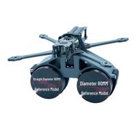 Dvigubo kanalo FPV dronas su krovinio nuleidimo mechanizmu