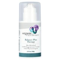 Organic Excellence, „Balance Plus“ terapija, biologiškai identiškas USP progesterono kremas su fitoestrogenais, 3,3 fl uncijos (100 g)