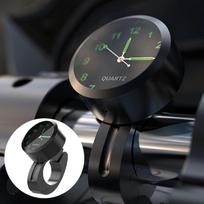 Universalus motociklinis laikrodis Motociklo vairo laikrodis Vandeniui atsparus Smūgiams atsparus Tvirtinamas sagtimi Aliumininis laikrodis sidabras