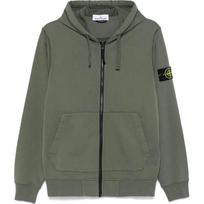 Stone Island logotipas ilgomis rankovėmis su užtrauktuku ir gobtuvu vyriškas švarkas Žalias 811564251-V0059 M