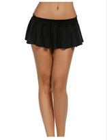 Fashion Lingerie Skirt  Tight Skirt Sexy Miniskirt S juoda