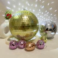 Reflective Disco Mirror Ball - Perfect for KTV, Weddings, Shops, Cakes, and Christmas Decorations 8cm Bare Ball