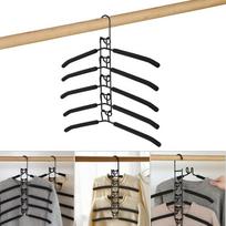 Clothes Drying Rack Detachable Storage Holder 5 Layer Household One-Piece Clothes Hanger Mounted Hanger Indoor Space Saving juoda