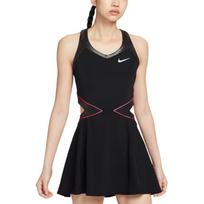 Nike Court Slam Moteriška Dri-FIT Teniso Suknelė Juoda Hyper Pink Moterims II6187-010 XS