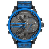 Dyzelinas DZ7434 Ponas. Daddy 2.0 Chronograph vyriškas laikrodis 57mm mėlyna