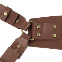 Camera Accessories Dual Harness Two Cameras Shoulder Leather Strap Multi Gear Double Camera Suspenders juoda
