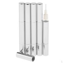 3ml/5ml Aluminum Empty Twist Pen Cosmetic Cuticle Oil Container Liquid Nail Polish Tubes 5 Pack 3ml