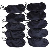 10 vnt. patogus miego akių kaukė uždengimo dangtelis raištis nakties miegui kelionės pagalba miego kaukė raištis akių kaukė Sleepmasker black