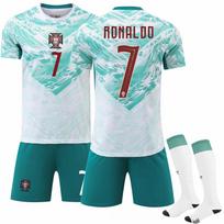 2026 m. FIFA Pasaulio taurės Portugalijos išvykos #7 RONALDO Sportinės treniruočių aprangos rinkinys su kojinėmis Paaugliams Vaikams Suaugusiems Individualus vardas Futbolo aprangos 24