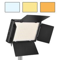 Andoer LED-600 LED vaizdo apšvietimas profesionalus fotografijos šviesos skydelis 600 vnt ryškios šviesos karoliukai US Plug juoda