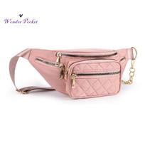 Patraukli Fanny Pack reguliuojamo dirželio vienspalvė dovana rožinė