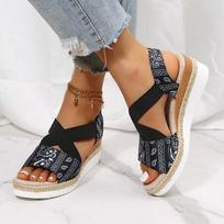 Women Fashion Sandals Pointed Toe Women's Shoes Plus Size Sandals Women Shoe Elegant Female Footwear 43 juoda