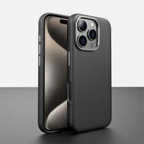 Luxury Business PU Leather Magsafe Case for IPhone 16 Pro Max 15 14 Light Thin Skin Feel Solid Color Magnetic Wireless Charge Shockproof Protect Cover For iPhone 14 Pro