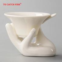 Ceramic Buddhism tea filter,Kung Fu teaset accessories, tea Infuser Reusable Herbal Strainer Loose  coffee Leaf Spice Filter