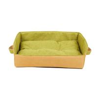 Summer New Kennel Foldable Pet Mat Teddy Small and Medium-sized Dogs Linen Breathable Kennel Pet Supplies S:42*31*12CM