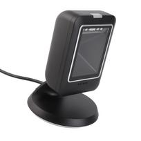 2D rankų laisvės brūkšninio kodo skaitytuvas QR brūkšninio kodo visakryptis USB laidinis stalinis skaitytuvas mažmeninės prekybos parduotuvei black