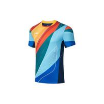 Li Ning New Ping Pong Star Series Color Block Printed Round Neck Short Sleeve T-Shirt Men T-Shirts AAYT027-3 M