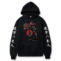 Japan Anime Attack on Titan Levi Graphic Print Hooded Men Women Long Sleeve Hoodies Casual Streetwear Harajuku S