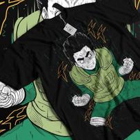 Rock Lee T-Shirt Manga Strip Naruto Kakashi Horror Anime Gift Shirt All Size M