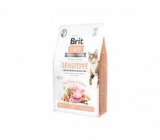Brit Care Cat GF Sensitive Healthy Digestion&Delicate Taste sausas pašaras katėms 0,4 kg (galiojimas iki 2026.07.07)