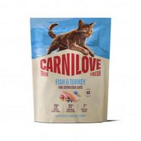 CARNILOVE TRUE FRESH Cat Dry Fish&Turkey Adult Cat Sterilised sausas maistas katėms 400 g