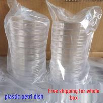 Disposable Plastic Petri Dishes - Round & Square, Sizes: 35mm, 60mm, 90mm, 100mm (10 Sets/Pack) Round 90*15 10 pcs/pack