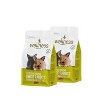 Maistas jauniems dekoratyviniams triušiams Wellness Young Dwarf Rabbits 2×1 kg