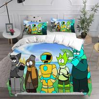 Sprunki Bedding Sets Bed Cover Comforter Duvet Cover Pillow Case 2-3 Pieces Sets Kids Adult Bedroom Decoration EU Single 135x200cm