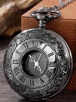 Pocket watch one size juoda