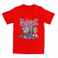 Vintage T Shirt Bratz Original Four Group Shot Newest Cotton T Shirts Hip Hop Tee Shirt for Men's Summer Short Sleeve Clothing S