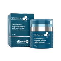 The Derma Co X Dr V Odos atnaujinimo peptidų ir retinolio serumo kremas 30 ml Jaunatviškas švytėjimas Odos atnaujinimas Tamsių dėmių priežiūra Naudoti naktį