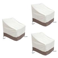 M-Modern-3 Pack Patio Adirondack Chair Cover 31X33x36 Inch Heavy Duty Outdoor Patio Chair Cover 420D, Waterproof Outdoor Lawn smėlis