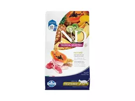 FARMINA N&D TROPICAL SELECTION – CAT Dry Lamb, Spelt, Oats NEUTERED 300 gr