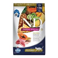 FARMINA N&D TROPICAL SELECTION – CAT Dry Lamb, Spelt, Oats NEUTERED 4+1 kg