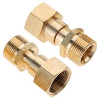 2 vnt. žalvarinis aukšto slėgio plovimo įrenginio adapteris M22 14mm, besisukanti jungtis slėgio plovimo įrenginiui 1
