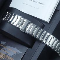 21 22 mm vientisa lenkta apyrankė Mido Commander Chain m021431A nerūdijančio plieno dirželis m021407 2-os kartos vyriškas Helmsman laikrodžio dirželis 21mm-width sidabras