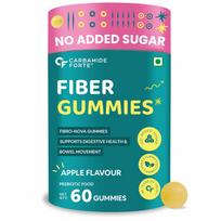 Carbamide Forte Fiber Gummies 60 Veg Apple Flavor Daily Fiber Supplement for Healthy Digestion & Weight Management