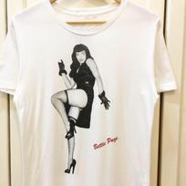 Bettie Page Baltas Marškinėlis Medvilninis Pilno Dydžio Unisex S-5XL Unisex Marškinėlis L