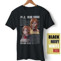 BOUNTEES T-Shirt Orihime Inoue Bleach Anime Ichigo Nel Tu Wibu Zaraki Funny Gift Unisex T-Shirt L