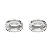 1 Pair For PlayStation Portal Transparent Joystick Caps Liquid Silicone Thumb Stick Grip Cap Case For PS Portal Rocker Cap Cover