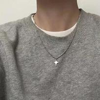 Paprasti madingi Star Hollow Choker karoliai pakabukas ant kaklo papuošalai aksesuarai moteriški vyrų mados vakarėlio grandinės karoliai
