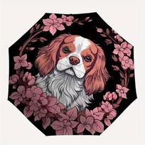1pc Cavalier King Charles Spaniel Automatic Open/close, All-Season Portable Folding Umbrella for Friends, Travel, Everyday yy250812127
